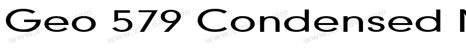 Geo 579 Condensed Normal字体转换
